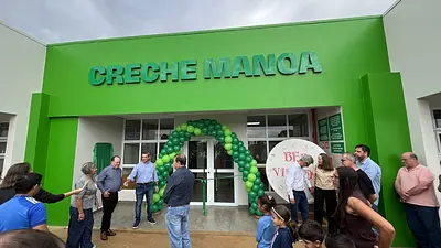 Nova Creche Manoa amplia atendimento da educação infantil e fortalece infraestrutura escolar em Cujubim